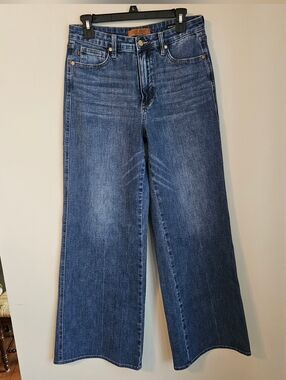 Judy Blue Retrograde Wide Leg Tummy Control Jeans in Dark Blue